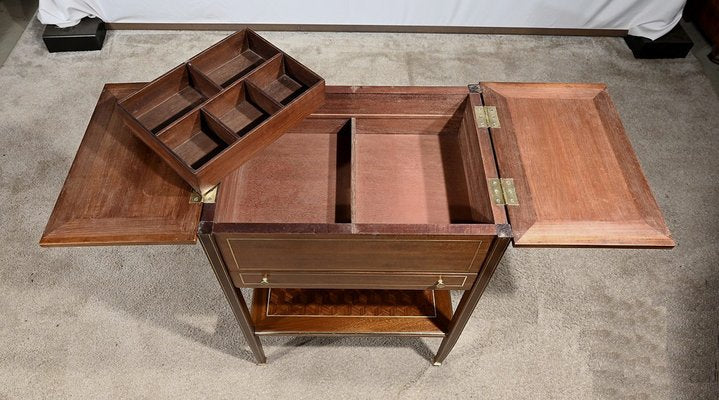 Small Early 20th Century Directory Mahogany Living Room Table, 1890s-RVK-1818516