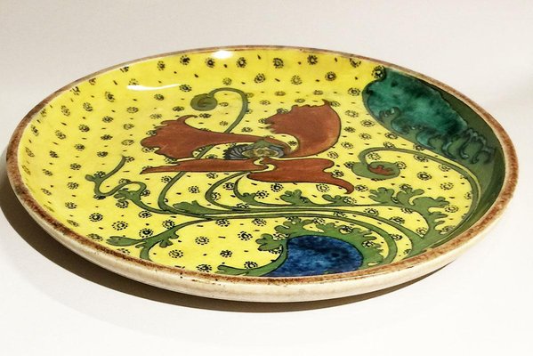 Small Earthenware Wall Plate from Rozenburg, The Hague, Netherlands, 1899-UCH-1224453