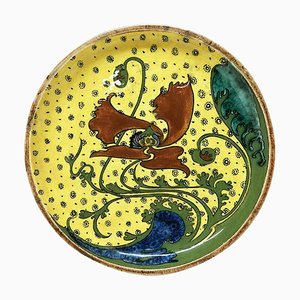 Small Earthenware Wall Plate from Rozenburg, The Hague, Netherlands, 1899-UCH-1224453