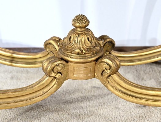 Small End of 19th Century Louis XV Medium Table in Gilded Wood-RVK-1817795