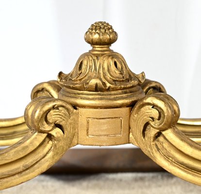 Small End of 19th Century Louis XV Medium Table in Gilded Wood-RVK-1817795