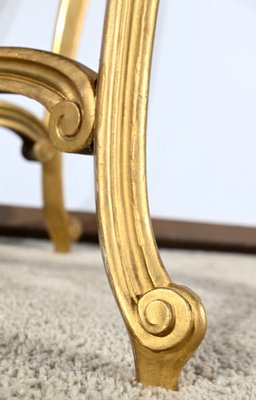 Small End of 19th Century Louis XV Medium Table in Gilded Wood-RVK-1817795