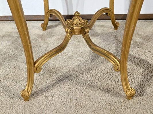 Small End of 19th Century Louis XV Medium Table in Gilded Wood-RVK-1817795