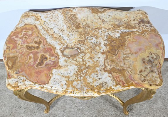 Small End of 19th Century Louis XV Medium Table in Gilded Wood-RVK-1817795