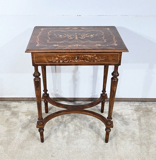 Small End of 19th Century Louis XVI Marquetry Table