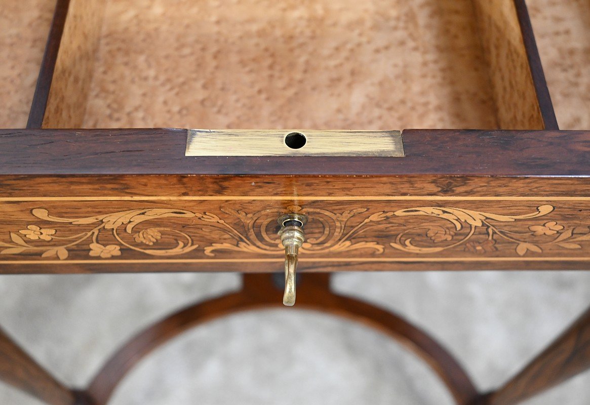 Small End of 19th Century Louis XVI Marquetry Table