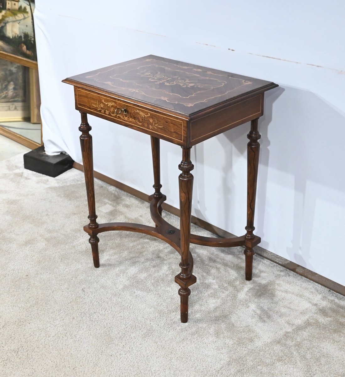 Small End of 19th Century Louis XVI Marquetry Table