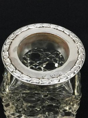 Small English Crystal & Silver Scent Bottle from Boots Pure Drug Company, 1908-UCH-1224699