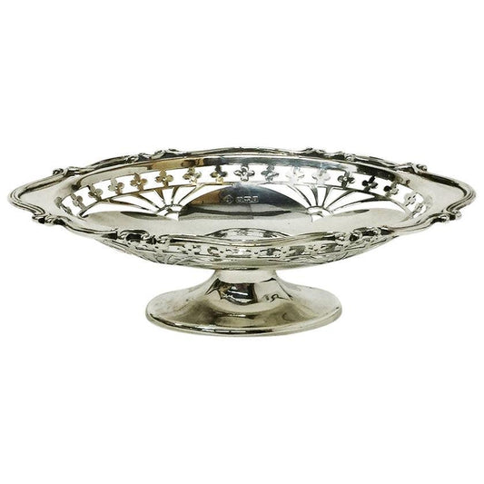 Small English Silver Basket from Martin, Hall & Co. Sheffield, 1910