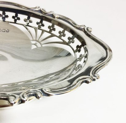 Small English Silver Basket from Martin, Hall & Co. Sheffield, 1910-UCH-1224862