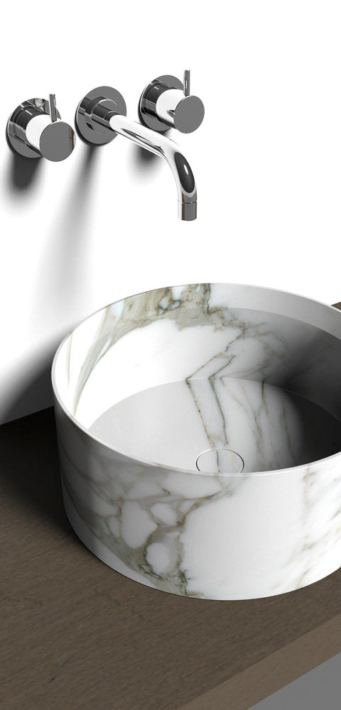 Small Entity Circle Washbasin by Marmi Serafini