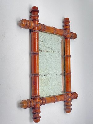 Small Faux Bamboo Mirror-UR-1315553