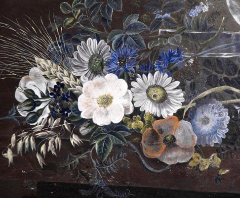 Small Flower Painting Attributed to I.L. Jensen-SA-636359