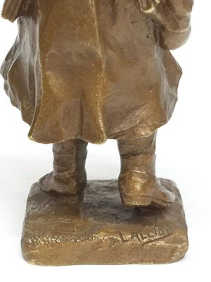 Small French Bronze Figurine by Lucien Alliot-UCH-1224595