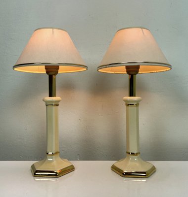 Small French Ceramic Table Lamps by Louis Drimmer, 1970s, Set of 2-WZZ-1754498