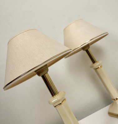 Small French Ceramic Table Lamps by Louis Drimmer, 1970s, Set of 2-WZZ-1754498