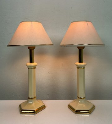 Small French Ceramic Table Lamps by Louis Drimmer, 1970s, Set of 2-WZZ-1754498