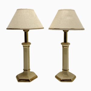 Small French Ceramic Table Lamps by Louis Drimmer, 1970s, Set of 2-WZZ-1754498