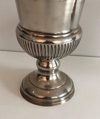 Small French Medicis Style Silvered Metal Champagne Buckets, 1940s, Set of 2-BA-717700