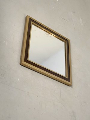 Small French Square Shabby-Chic Mirror by Maison Jansen, 1970s-NLF-1397386