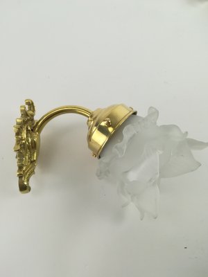 Small French Wall Lamp with Glass Shade-KDB-1306247