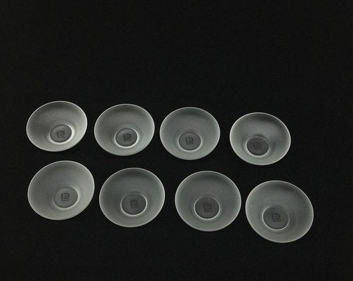 Small Frosted-Glass Bowls by A.D. Copier for Leerdam, Netherlands, 1930s, Set of 8-UCH-1224674