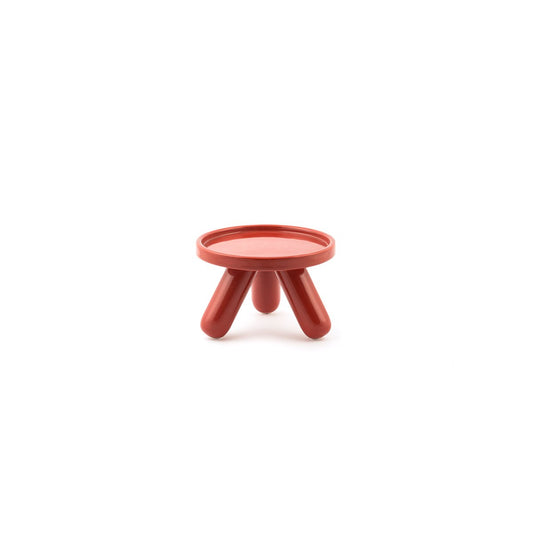 Small Gambino Ceramic Riser in Red by Aldo Cibic for Paola C.