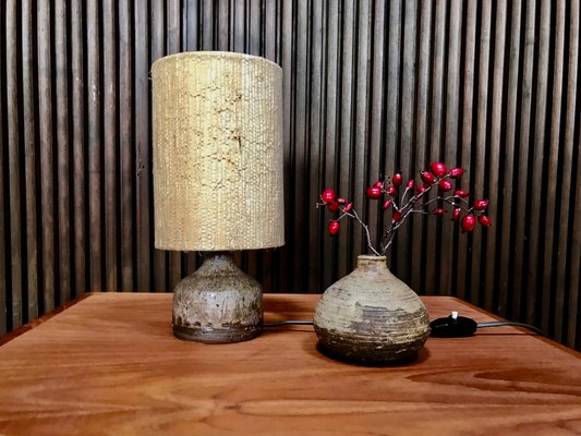 Small German Ceramic Table Lamp from Krösselbach, 1960s-JP-968727