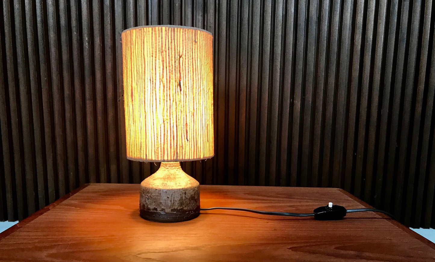 Small German Ceramic Table Lamp from Krösselbach, 1960s