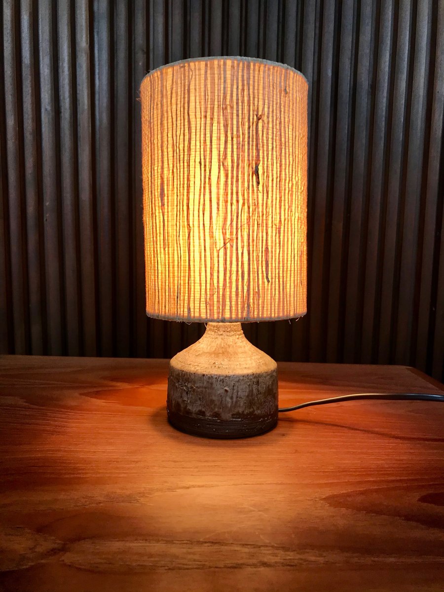 Small German Ceramic Table Lamp from Krösselbach, 1960s