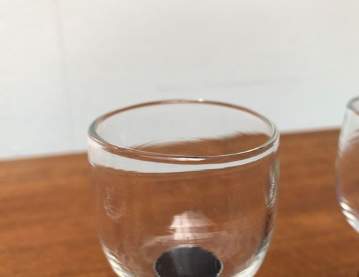 Small German Design Glasses by Regina Kaufmann for Glashagen Hütte, Set of 4-UAH-1189839