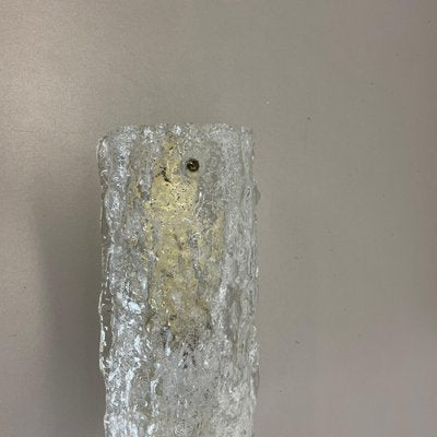 Small German Ice Glass Wall Light, 1970s-QZ-1727013