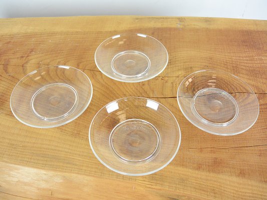 Small Glass Dishes by Salviati, Italy, Set of 4-ID-1123604