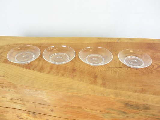 Small Glass Dishes by Salviati, Italy, Set of 4-ID-1123604