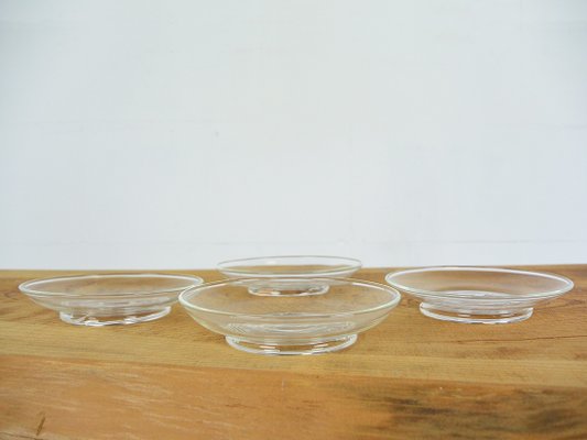 Small Glass Dishes by Salviati, Italy, Set of 4-ID-1123604