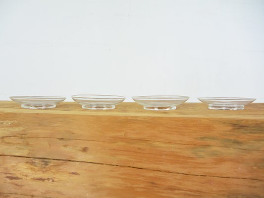 Small Glass Dishes by Salviati, Italy, Set of 4-ID-1123604