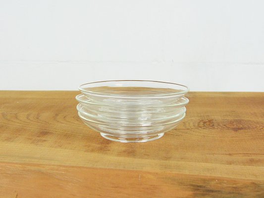 Small Glass Dishes by Salviati, Italy, Set of 4-ID-1123604