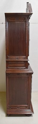 Small Gothic Walnut 2-Part Buffet, 19th Century-RVK-1422963