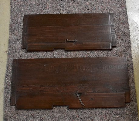 Small Gothic Walnut 2-Part Buffet, 19th Century-RVK-1422963