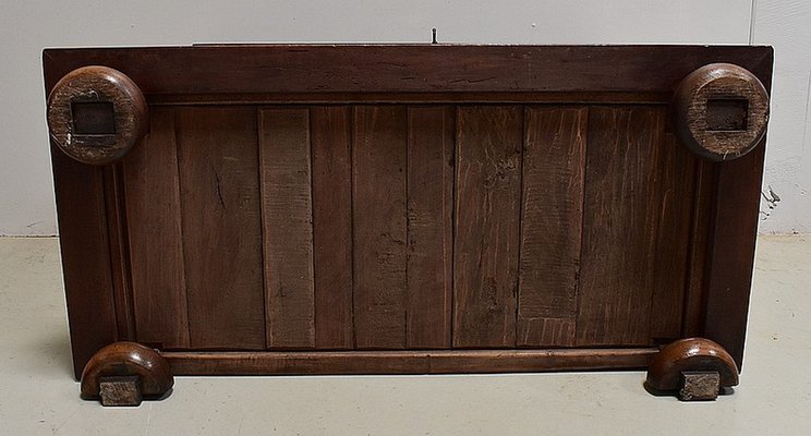 Small Gothic Walnut 2-Part Buffet, 19th Century-RVK-1422963