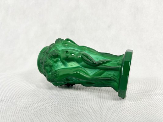 Small Grape Vase in Jade Glass attributed to František Pazourek, 1990s-ZCY-1375424