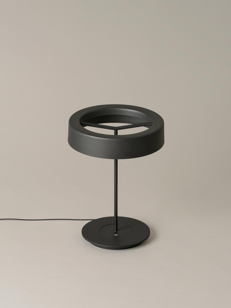 Small Graphite Sin Table Lamp with Shade by Antoni Arola