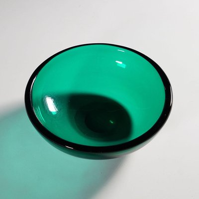 Small Green Murano Glass Bowl attributed to Carlo Scarpa, Venini, 1930s-KJP-1444451