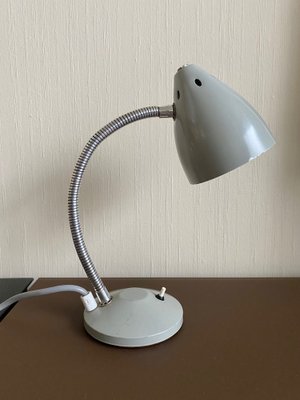 Small Grey Desk Lamp by Herman Theodoor Busquet for Hala Zeist, 1960s-LL-1791886