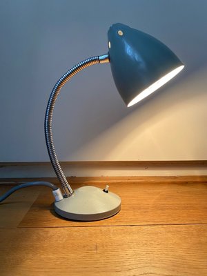 Small Grey Desk Lamp by Herman Theodoor Busquet for Hala Zeist, 1960s-LL-1791886