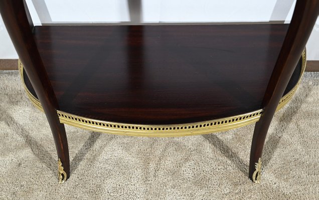 Small Half-Moon Console Table in Mahogany, 1890s-RVK-1771076