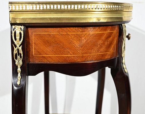 Small Half-Moon Console Table in Mahogany, 1890s-RVK-1771076