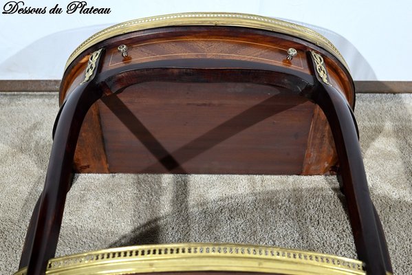 Small Half-Moon Console Table in Mahogany, 1890s-RVK-1771076