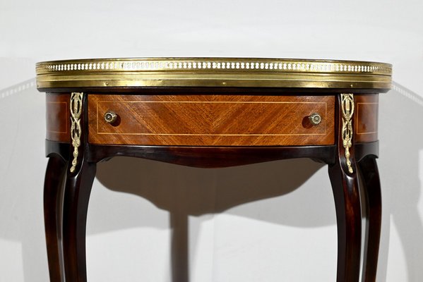 Small Half-Moon Console Table in Mahogany, 1890s-RVK-1771076