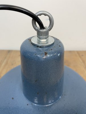 Small Industrial Enamel Pendant Lamp, 1960s-CGF-1408518